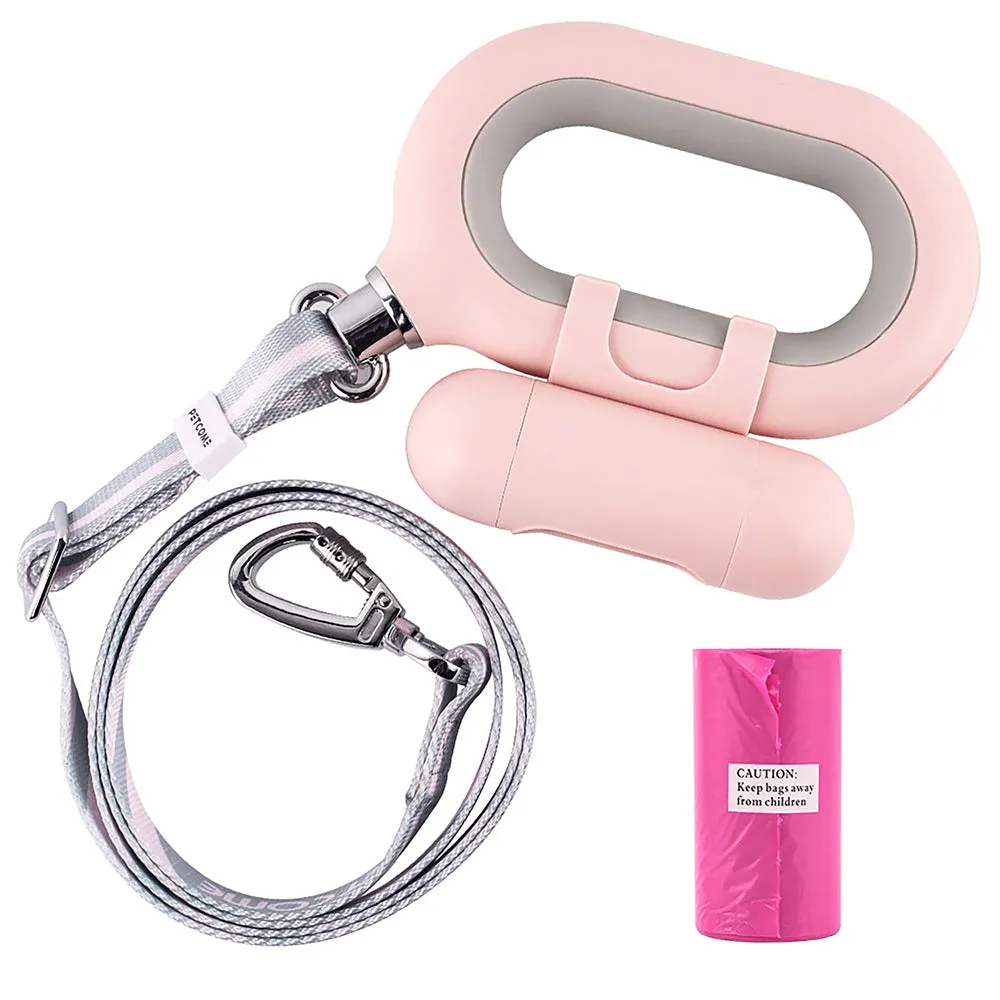 PAWS ASIA Wholesale Pet Product Nylon Led Light Smart Dog Leash With Waste Bag Dispenser