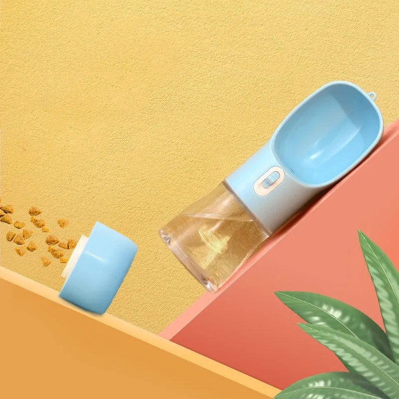 Pet Dog Water Bottle Feeder Bowl Portable