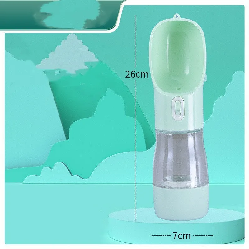 Pet Dog Water Bottle Feeder Bowl Portable