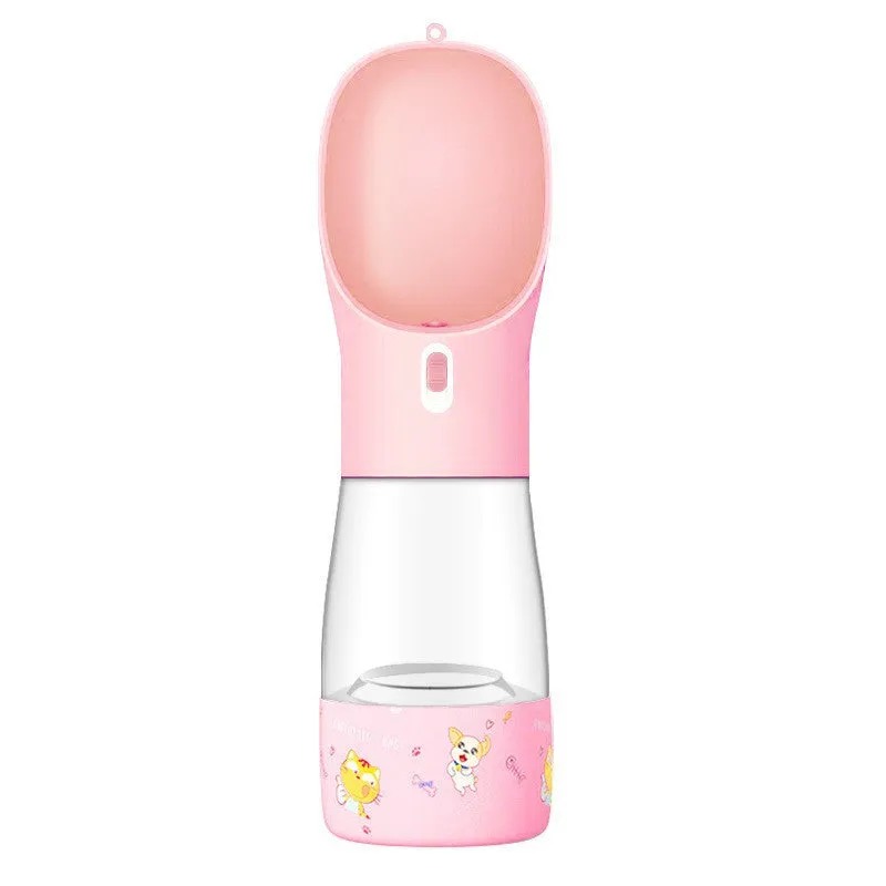 Pet Dog Water Bottle Feeder Bowl Portable