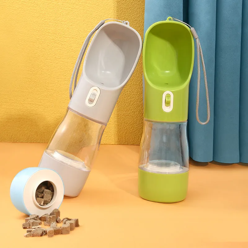 Pet Dog Water Bottle Feeder Bowl Portable