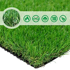 PET GROW 6'x8' Pet Pad Artificial Realistic & Thick Fake Mat for Outdoor Garden Landscape Dog Synthetic Grass Rug Turf, 6' x 8', Green
