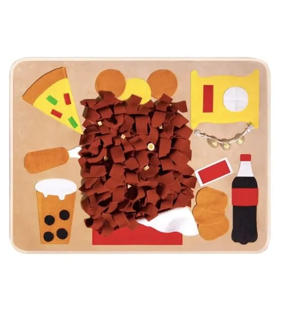 POOZPET Nosework Snuffle Mat For Dogs (Happy Puppy Meal)