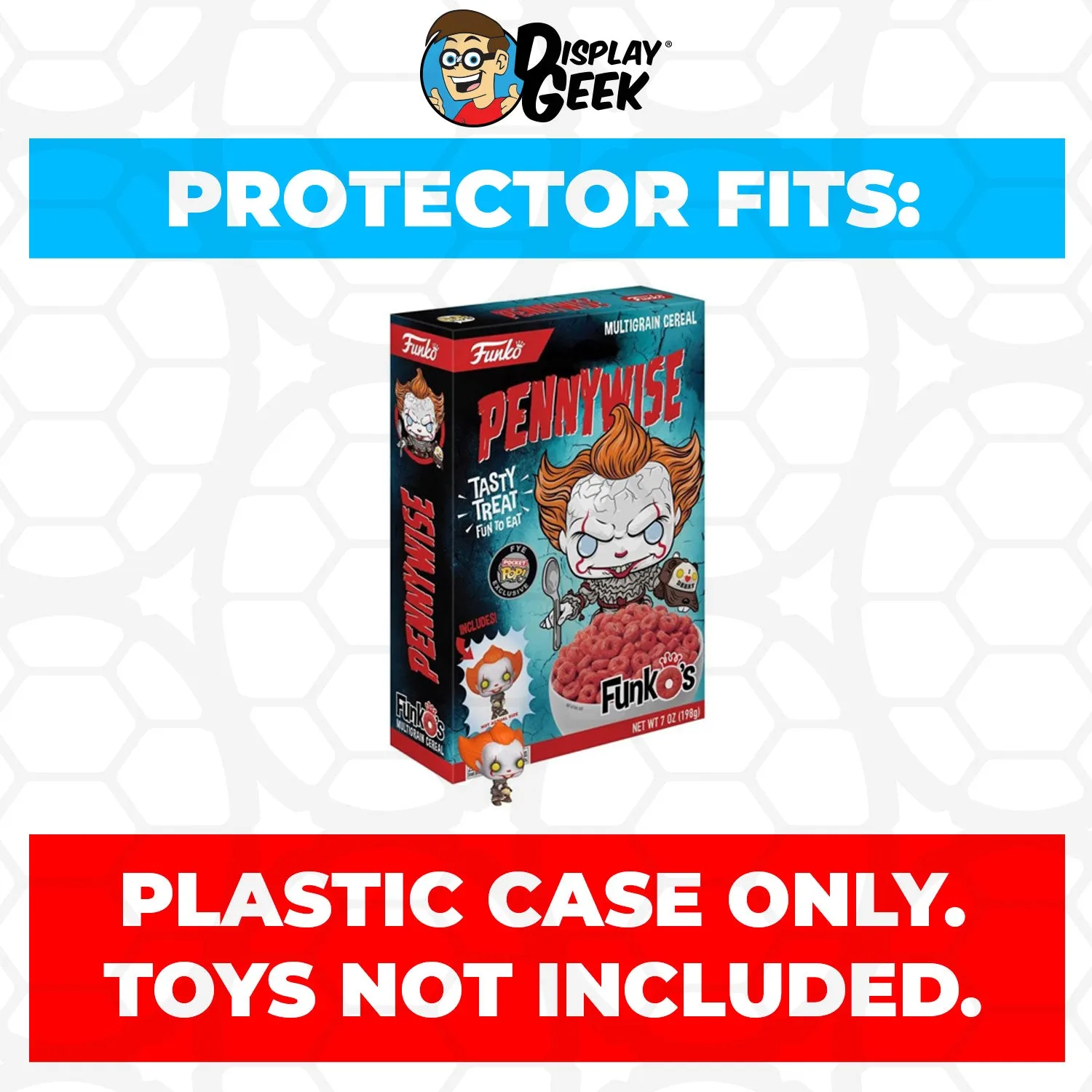 Pop Protector for Pennywise with Derry Beaver Hat FunkO's Cereal Box