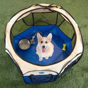 Portable Pop-Up Cat with Dog Playpen