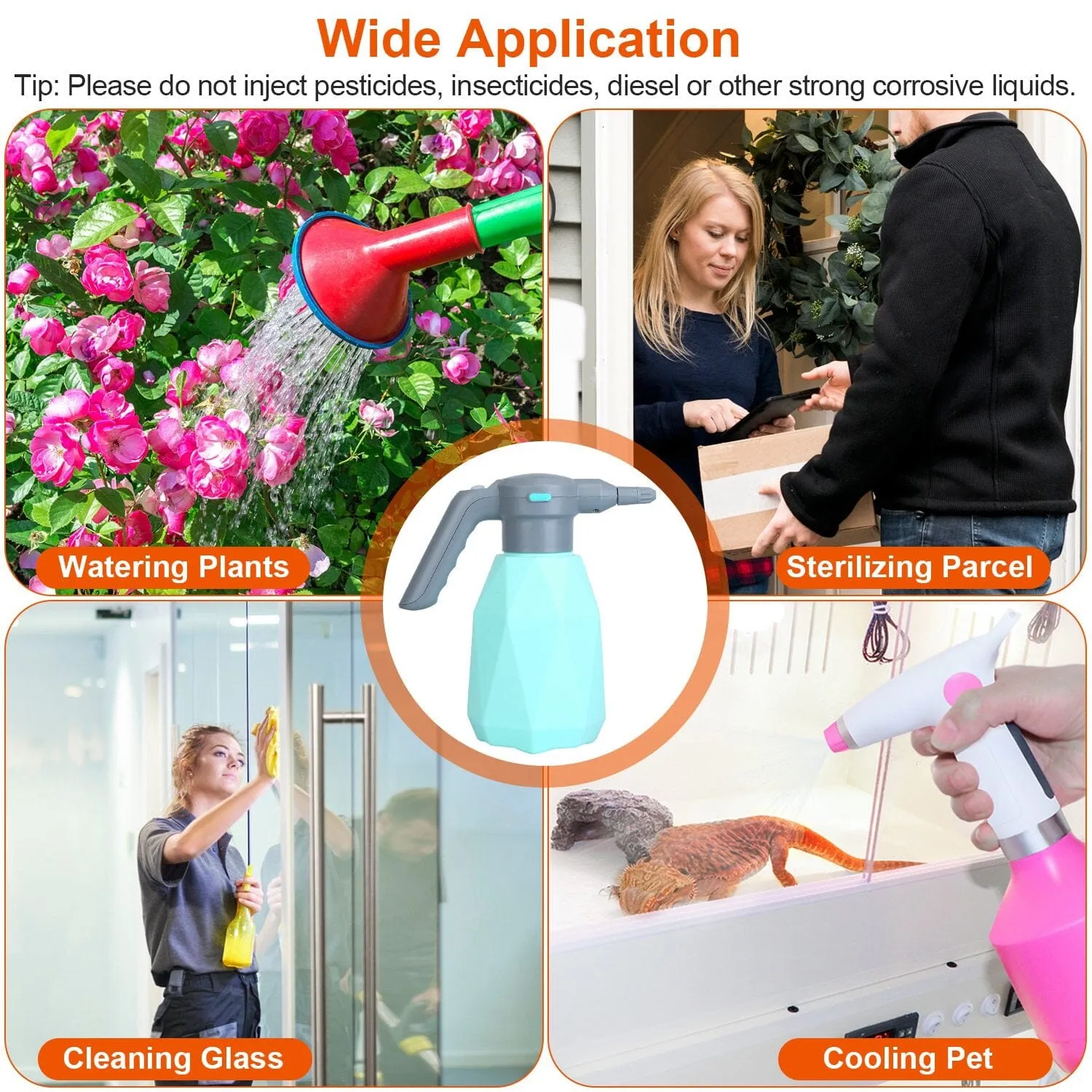 Rechargeable Handheld Automatic Electric Spray Bottle