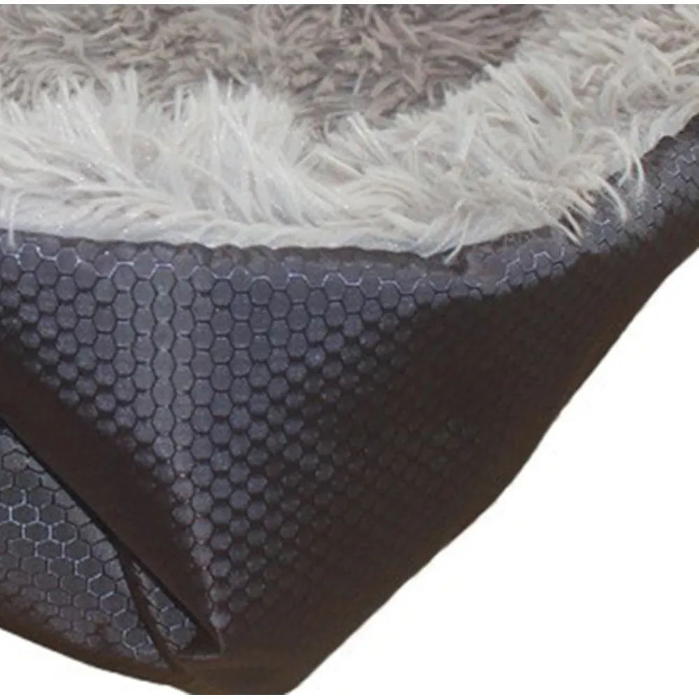 SOGA Black Dual purpose Cushion Nest Cat Dog Bed Warm Plush Kennel Mat Pet Home Travel Essentials
