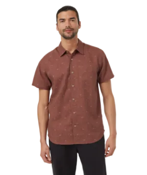 Ten Tree Mens Mesa Red/Latte Tent Mancos AOP Shirt